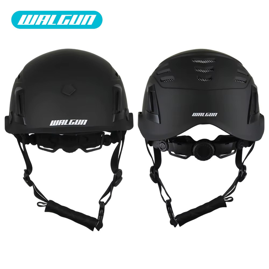 WALGUN K202 Bauarbeits-Schutzhelm mit Schutzbrille, Visier und Gehörschutz in Weiß oder Schwarz - Bild 1