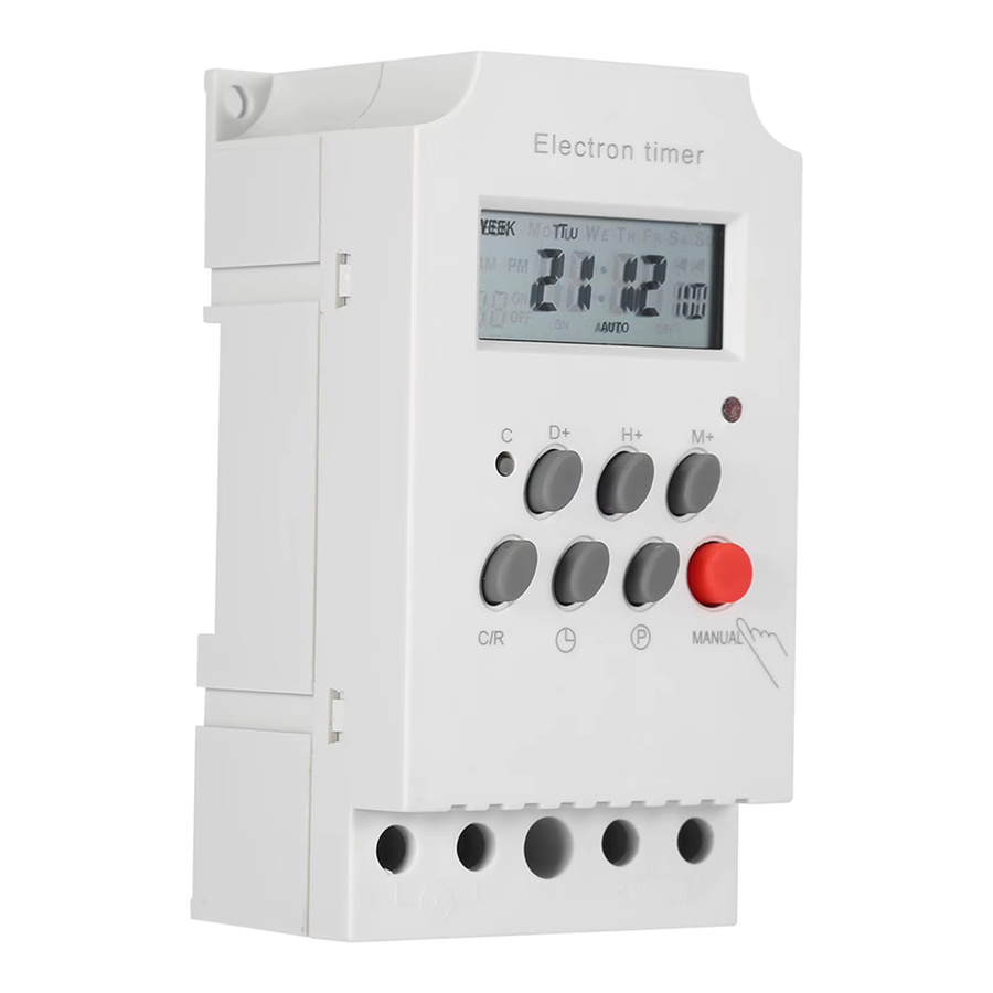 VBESTLIFE KG316T-II Digitaler Timer 30A Programmierbarer Elektronischer Zeitregler in Weiß - Bild 3