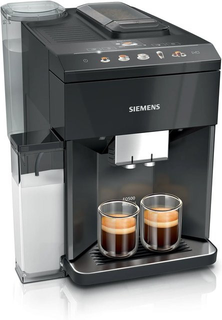 Siemens EQ500 TQ515D09 integral Kaffee-Vollautomat in Klavierlack Schwarz - Bild 1