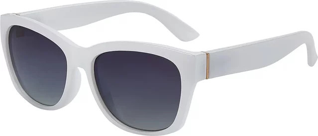 BLUEMOKY Cat-Eye Sonnenbrille, Damen, Vollrand, Kunststoff, weiß - Bild 1