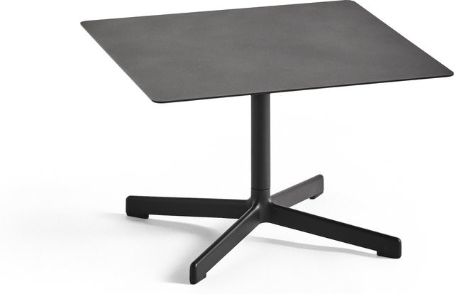 HAY Neu Tisch Low Quadratisch aus lackiertem Stahl in Schwarz - Bild 1
