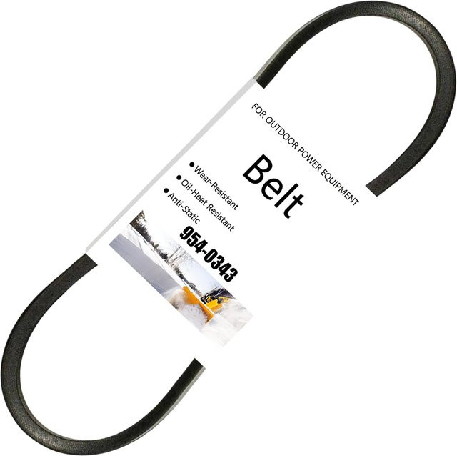 Ryobi Antriebsriemen Schwarz für Schneefräsen ersetzt 754-0343 954-0142 754-0142 954-0205 954-0343 kompatibel mit Cub Cadet MTD Craftsman Simplicity Ariens - Bild 1