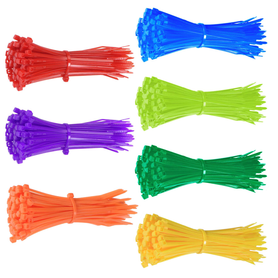 UXCELL Nylon Kabelbinder Set mit Reißverschluss, 100 Stück, Mehrfarbig, Breite: 2,5 mm, Länge: 100 mm - Bild 2