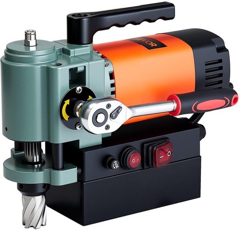 Buying Solutions MB Niedrigprofil Magnetbohrmaschine Mag Drill Press in Orange mit 1300 W und 35 mm Bohrdurchmesser