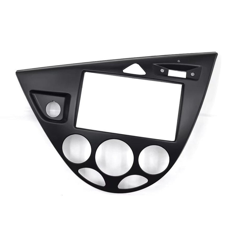 Auto 7-Zoll-Radiorahmen Stereo-Montagesatz für Ford Focus und Fiesta, 2 Din Dual Panel für Android Displays, Schwarz - Bild 2