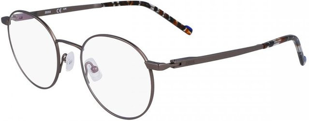 Zeiss Zs23141 Korrektionsbrille, Herren, Vollrand, Rund, Metall, Satin Light Ruthenium, grau - Bild 1