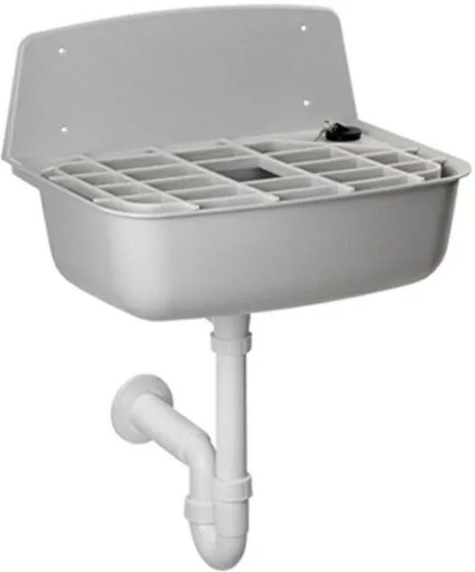Haas Wandausgussbecken LISA komplett in Weiß und Multicolour B/T/H: 36,5 x 34,5 x 36,5 cm - Bild 1
