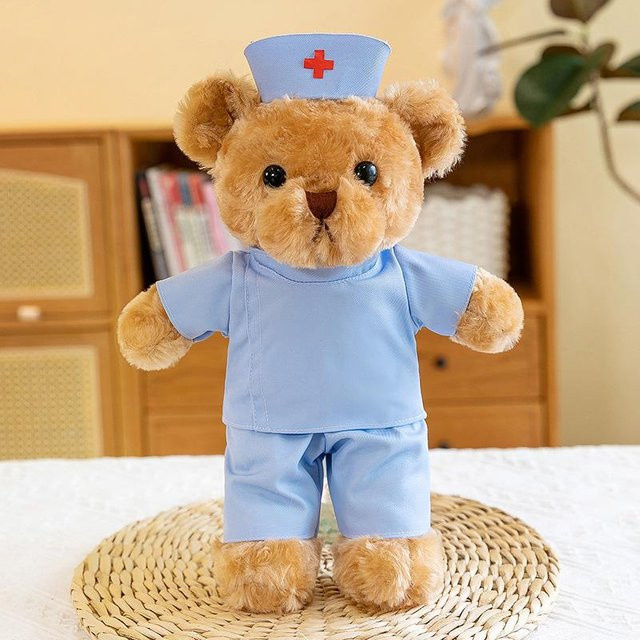 Bai Fen Bai dolls and toys Bär Puppe Arzt Krankenschwester Plüsch Set - Bild 1