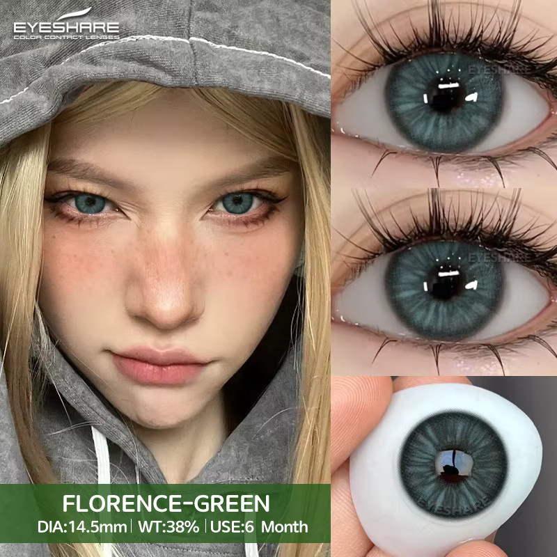 EYESHARE Florence farbige Kontaktlinsen, Jahreslinsen, 2 Stück - Bild 1