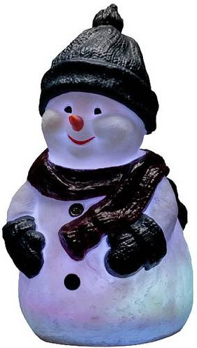Konstsmide LED Schneemann Dekofigur aus Acryl und Kunststoff in Weiß und Mehrfarbig - Bild 1