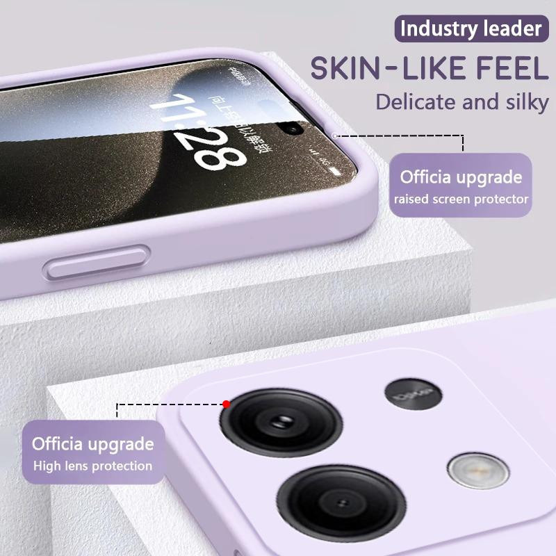Xiaomi Redmi Note 13 Pro Plus Handyhülle aus Flüssigsilikon in Lila, stoßfeste Schutzhülle für dein Smartphone - Bild 1