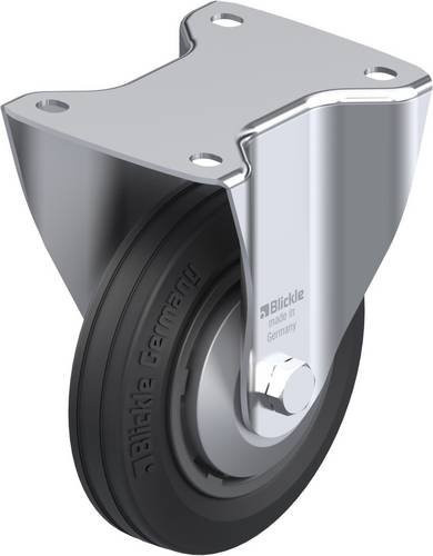 Blickle Bockrolle B-VPP 150R-FA in Schwarz und Silber, Rad-Durchmesser: 150 mm, Tragfähigkeit: 135 kg - Bild 1