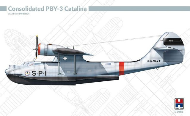 Hobby 2000 Consolidated PBY-3 Catalina, 1:72, Grau - Bild 1