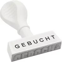 WEDO Textstempel in Weiß - Bild 1