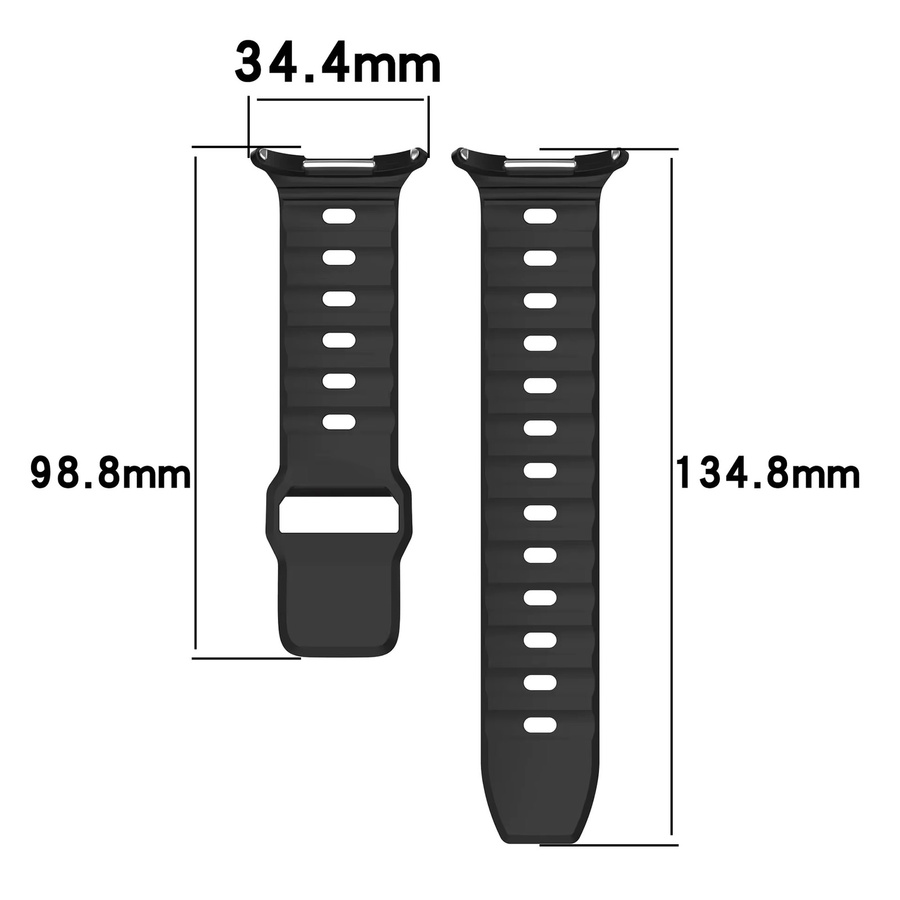 Samsung Uhrenarmband Silikon, Schwarz, Samsung Galaxy Uhr Ultra/2025 47mm - Bild 2
