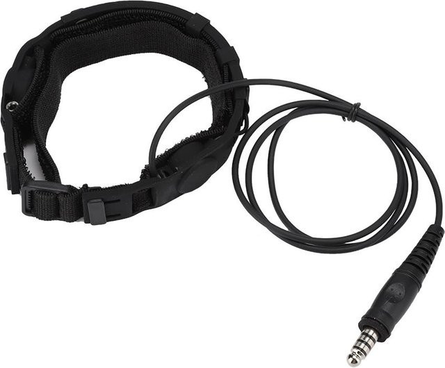 Z-Tactics PTT Throat Mic Kopfhörer mit ABs Nylon Nackenbügel in Schwarz - Bild 1