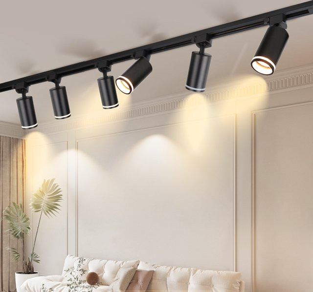 CHENBEN LED Schienenstrahler GU10 in Schwarz aus Aluminium für Schienensysteme - Bild 1