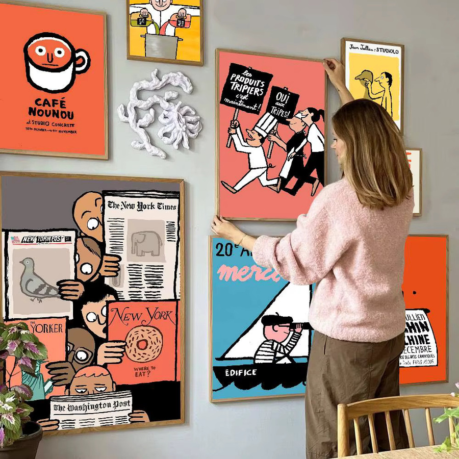 J-Jean Art Jullien Klassisches Anime-Poster als wasserfester Aufkleber für deine Wanddekoration, Mehrfarbig, 15 x 15 cm - Bild 4