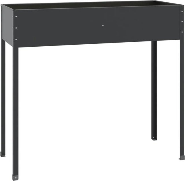 vidaXL Pflanzkübel aus Stahl in Anthrazit, B/T/H: 100,5 x 40,5 x 90 cm - Bild 1