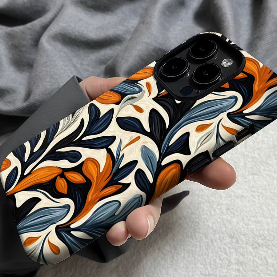 Potdemiel Handyhülle Autumn Leaf Twist für iPhone 17 16 15 14 13 12 11 Pro Max Plus mit Doppelschicht-Rückseite in Multicolour - Bild 6