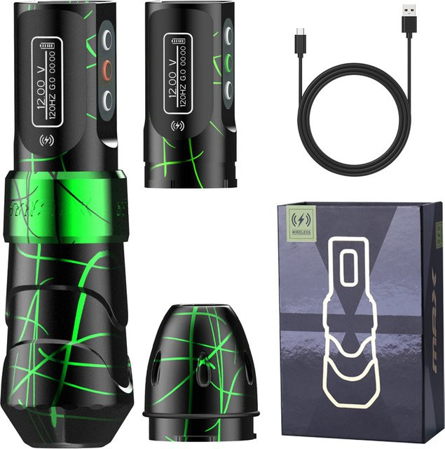 YILONG Kabellose Rotations-Tattoomaschine, LED Digitalanzeige, Tattoo Pen - Bild 1