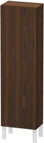 Duravit L-Cube Halbhochschrank Nussbaum gebürstet, B/T/H: 40 x 24,3 x 132 cm, Tür rechts - Bild 1