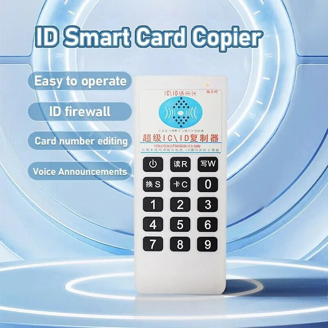 5YOA Handheld RFID NFC IC Kartenleser und Duplikator in Weiß, Frequenzbereich 125 kHz bis 13,56 MHz - Bild 1