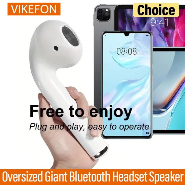 VIKEFON Bluetooth Headset Lautsprecher für AirPods Pro Drahtloser Audio-Lautsprecher in Rot oder Weiß - Bild 1