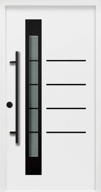Splendoor Thermospace Sicherheits-Haustür Berlin Prime RC2K Weiß mit Glaseinsatz, B/H: 100 x 210 cm - Bild 1