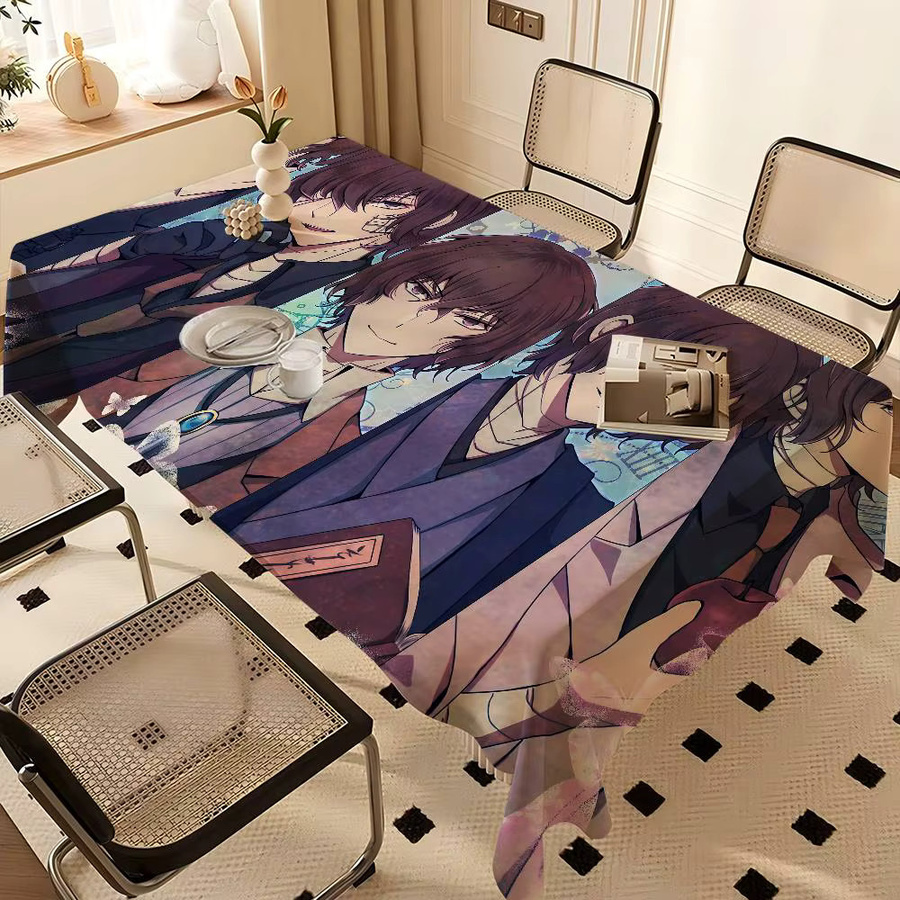 Bungo Stray Dogs Tischdecke wasserdicht und schmutzabweisend B/B/H: 90 x 140 cm - Bild 2