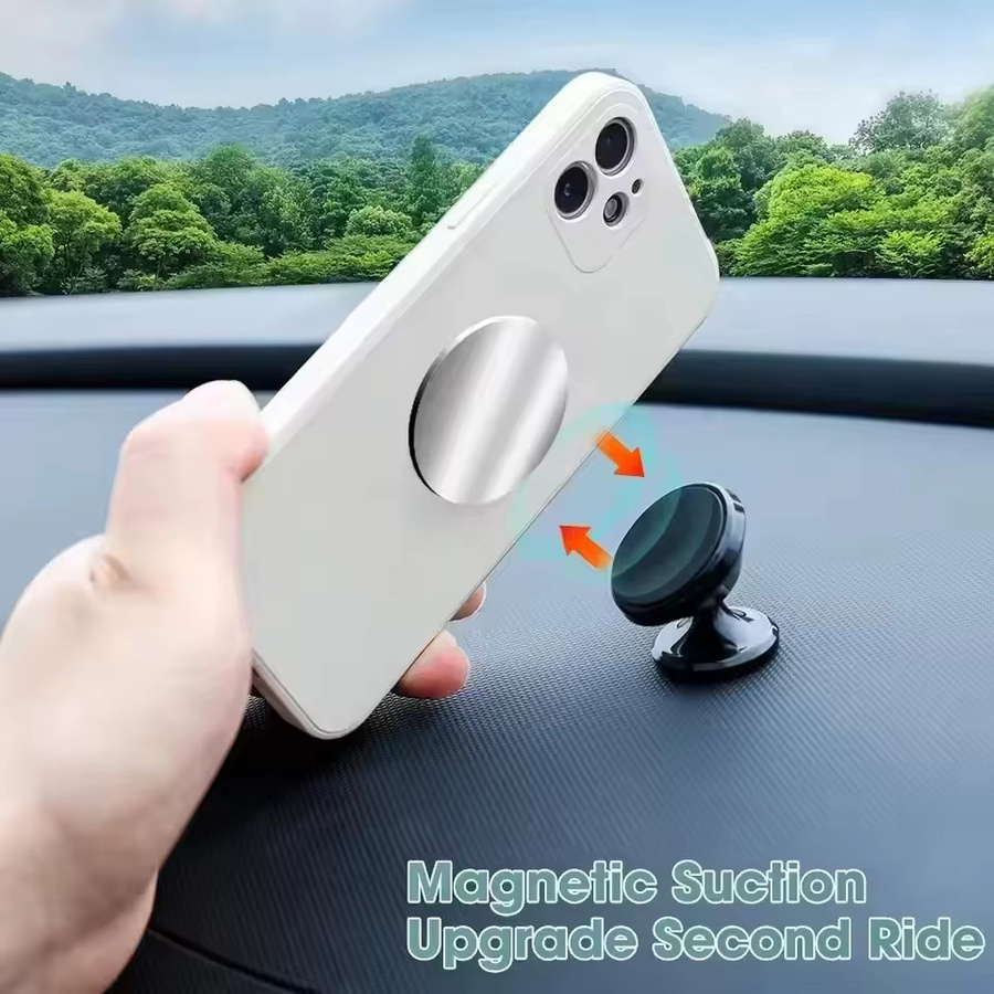 Selbstklebende magnetische Metallplatten aus Eisen, silberfarbene Scheibenaufkleber für Autotelefonhalter, B: 3 cm x B: 3 cm - Bild 6
