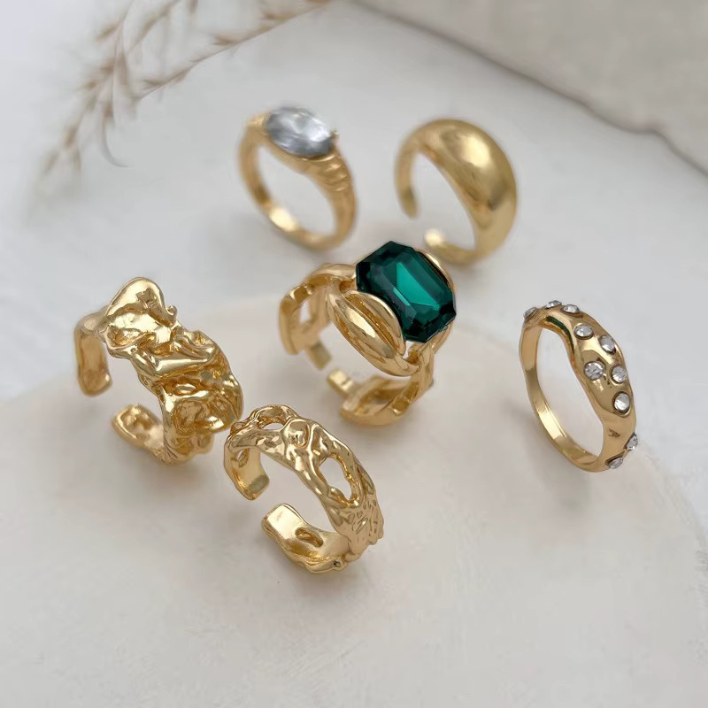 LENNIK Ring-Set, Kristall, Gold, Damen - Bild 2
