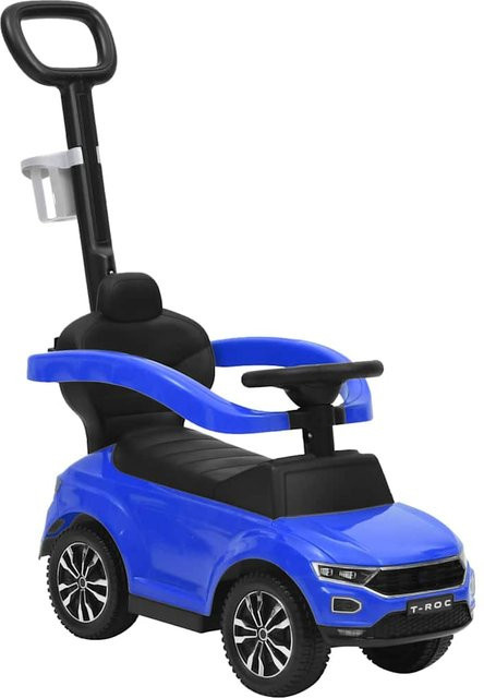 Volkswagen T-Roc Kinderfahrzeug Blau mit Schiebestange, Licht und Sound - Bild 1