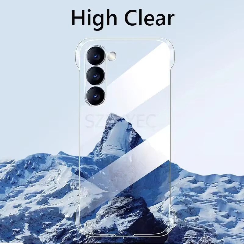 Transparente Rahmenlose Hartschalen-Schutzhülle für Samsung Galaxy S26 S25 S24 S23 S22 S21 Ultra Plus FE Edge - Bild 4