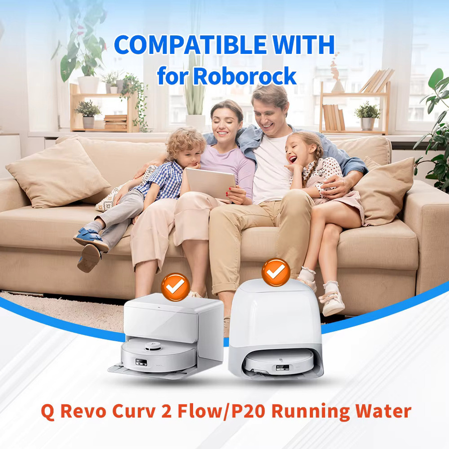 WINDNINJA Staubbeutel in Weiß für Roborock Saros 10, 10R, S8 Maxv Ultra, Qrevo Curv, 2 Flow, Q revo Maxv, Qrevo Edge, P10 Pro, V20, P10S Pro und Qrevo Plus Ersatzteile - Bild 2