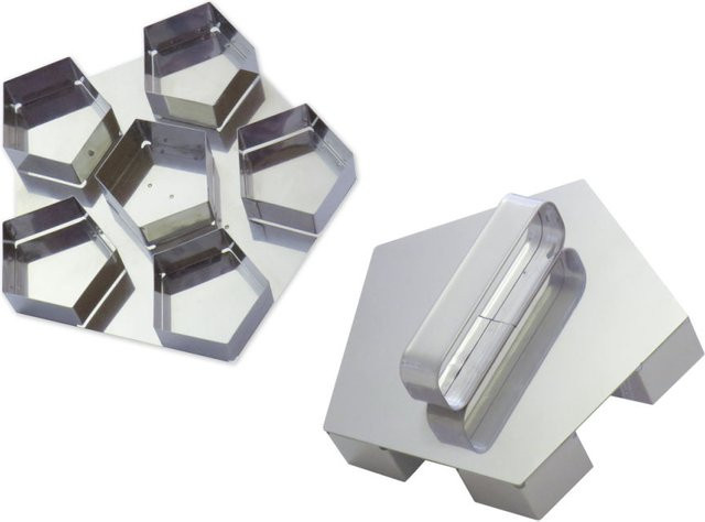 Schneider Teigdrücker aus Edelstahl in Silber, Höhe: 5,7 cm, Durchmesser: 8,0 cm - Bild 1