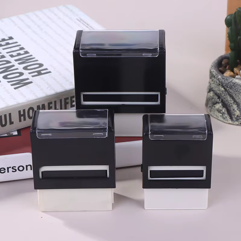 Personalisierter Huimo Selbstfärbender Wachssiegel-Stempel für Geschäftsadressen und Handwerk in Schwarz - Bild 3