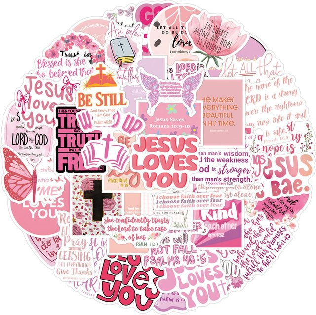 55 Stück feministische Graffiti-Aufkleber aus Vinyl in Multicolour von LanLanStickersWorld Store - Bild 1