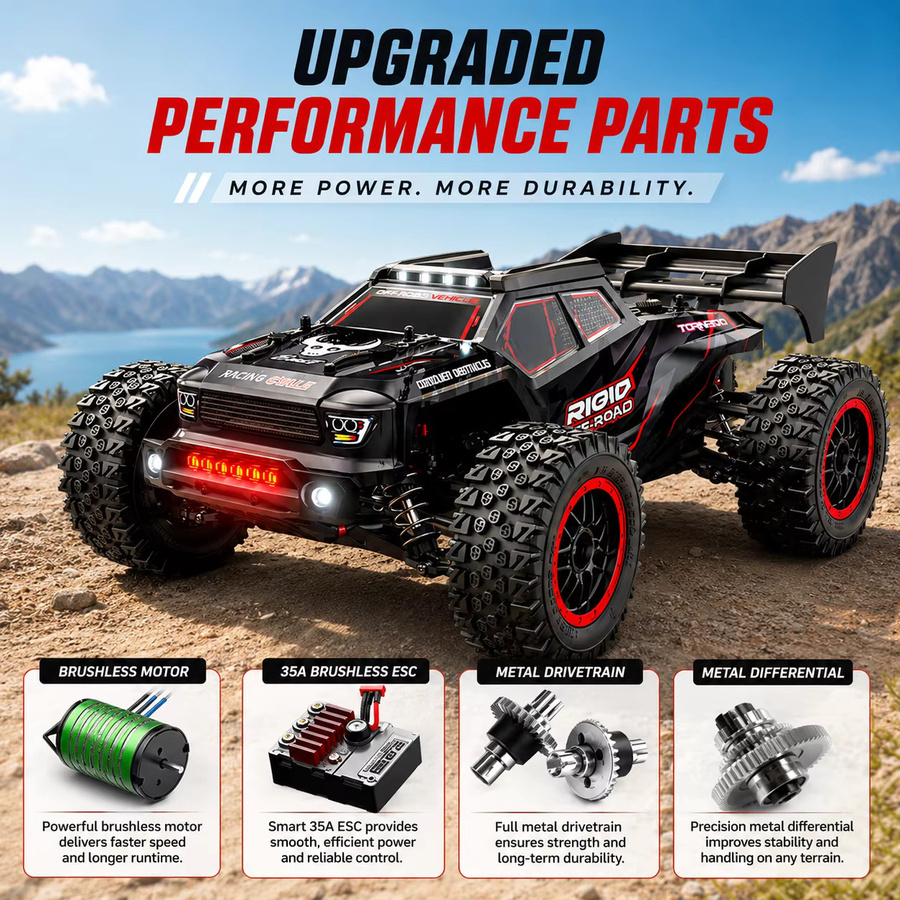 ZNLYRION SG316PRO MAX RC Offroad-Auto, 1:16, 4WD, ferngesteuert, mit LED-Lichtern - Bild 6