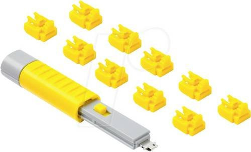 Smartkeeper RJ45 LAN Port Schloss NL03PKYL Gelb mit Einsteckschloss und Schlüssel - Bild 1