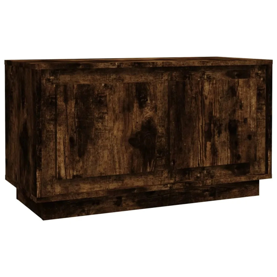 vidaXL TV-Schrank aus Holzwerkstoff in Räuchereiche, Braun, B/T/H: 80 x 35 x 45 cm - Bild 2