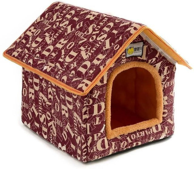 Faltbares Katzen- und Hundebett von Household supplies MH in Multicolour mit abnehmbarem Bezug und weichem Kissen für einen tiefen Schlaf - Bild 1