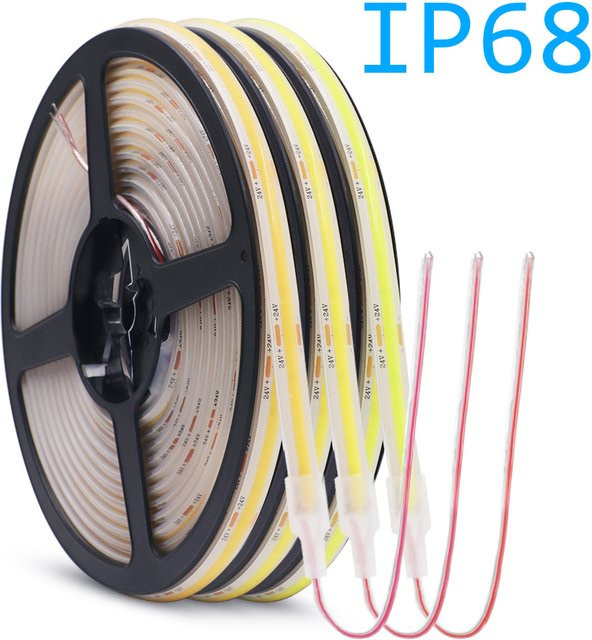 RAZEND COB-LED-Streifen IP68 wasserdicht mit 320 LEDs für helle lineare Beleuchtung, 12 V - Bild 1