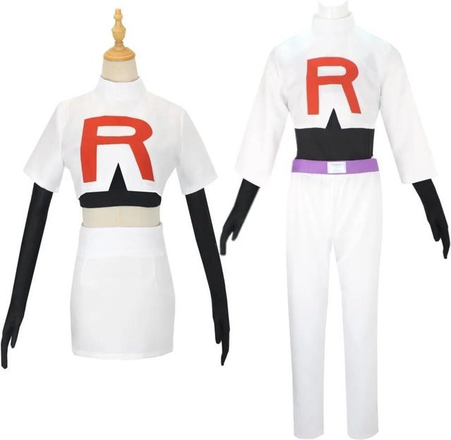 HHYRCOS Anime-Cosplay-Kostüm, Weißes Outfit, Pokémon, Unisex - Bild 1