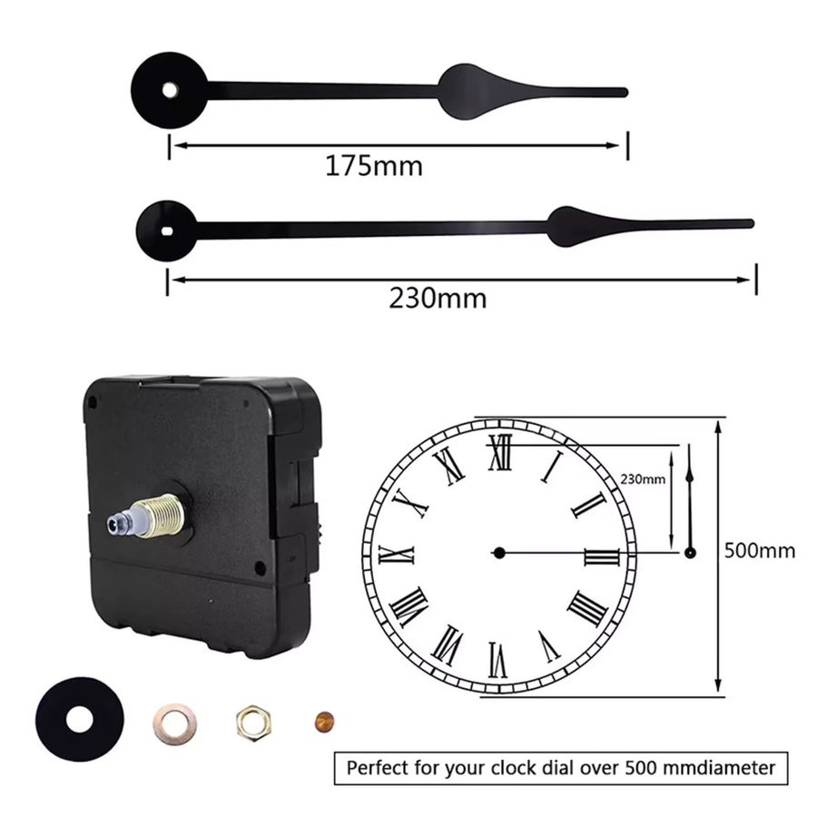 Quarz Uhrwerk Mechanismus, 23 mm Achsenlänge, Outdoor High Torque - Bild 3