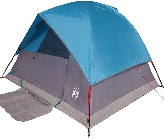 vidaXL Kuppel-Campingzelt für 3 Personen in Blau, wasserdicht - Bild 1