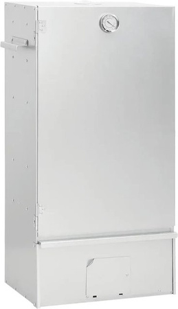 vidaXL Räucherofen mit Kaltrauchgenerator aus verzinktem Stahl in Silber mit Thermometer