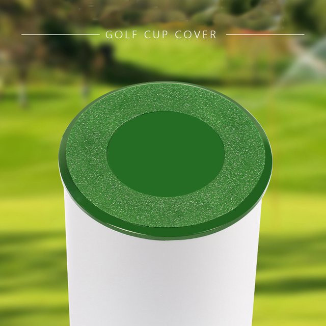 PGM Golf Putting Green Loch-Cup Abdeckung Ring aus Kunststoff in Weiß, Durchmesser: 15 cm, Höhe: 10 cm - Bild 1