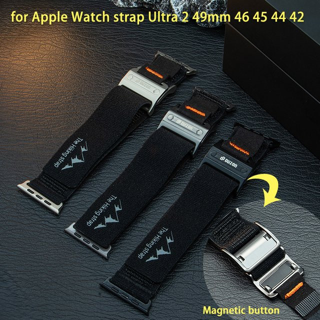 CAOWTAN Nylon-Sportarmband, Magnetschnalle, Edelstahl, Unisex - Bild 1