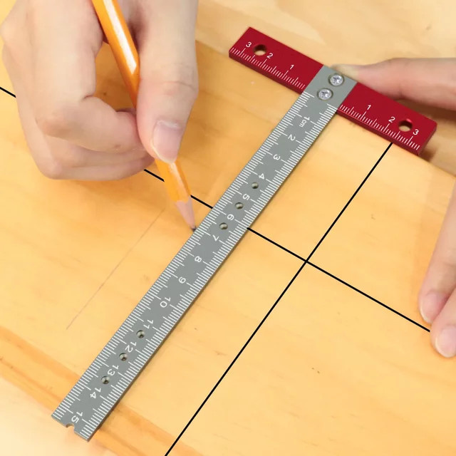 Toughbuilt T-Quadrat Positionierlineal aus Aluminium für die Holzbearbeitung und Präzisionsmessung - Bild 1